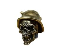 Javoryxh Vintage Helmets Skull Soldier Shape Lanyard Beads Vintage Paracord Brass Charm Making Accessories Beads Pendants