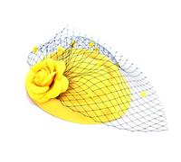 Javoryxh Vintage Inspired Tulle Top Hat For Ladies Suitable For Special Event Wedding Fascinator Fancy Dress Accessories
