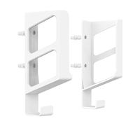 Javoryxh WiFi Router Display Holder Rack Wall Mount Modem DVDs Storage Bracket Rack For Home And Office White/Black