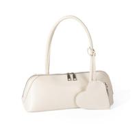 Javoryxh Women Shoulder Bag With Heart Pendant Large Capacity Armpit Trendy Handbag Solid Color Underarm Commuting Women Armpit Large Capacity Handbag Solid Color Shoulder Underarm