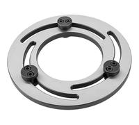 Jaw Boring Ring Hydraulic Three Jaw Chuck 4-15 Inch Steel Adjustable Claw Device for CNC Lathe Chuck Soft Top Jaws Bore Repair Silver,4in