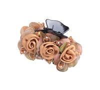 Jaw Clip Decoration Pretty Plastic Women Large Hair Clamp Khaki