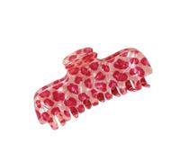 Jaw Hair Clip for Half-Up Styles and Low Updos, B | Leopard Pattern with PVC Body During Everyday Organization
