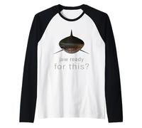 Jaw Ready For This - Funny Shark Lover Ocean Wildlife Raglan Baseball Tee