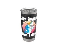 Jaw Ready for This Party Glasses Ocean Cool Shark Stainless Steel Insulated Tumbler