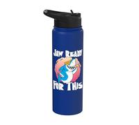 Jaw Ready for This Party Glasses Ocean Cool Shark Stainless Steel Insulated Water Bottle