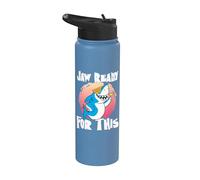Jaw Ready for This Party Glasses Ocean Cool Shark Stainless Steel Insulated Water Bottle