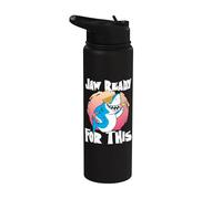 Jaw Ready for This Party Glasses Ocean Cool Shark Stainless Steel Insulated Water Bottle