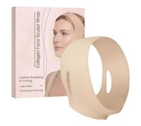 Jaw Shaper Wrap for Women - 19.4 Inch Belt for Face Contouring, Washable Lifting Strap, Slimming Support with Elastic Material, Gentle Compression Daytime, Improving Prof