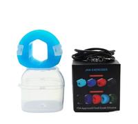 Jaw Trainer Exerciser Double Chin Toner Jawline Exercising Workout for The Face Muscles Neck Trainer Jaw Line Chew Shaper Trainer Jaw Strengthener for Men & Women Jawliner Sculptor (Blue,One Size)