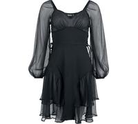 Jawbreaker Crinkle Mesh and Jersey Mini Dress Midi Dress black M