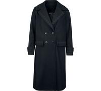 Jawbreaker Lace Trim Boxy Double-Breasted Coat Coat black XS