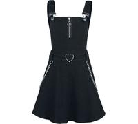 Jawbreaker Love Me Right Dungeree Style Dress Mini Dress black M