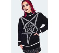 Jawbreaker - Pentagram Star Oversized Black - Pullover - black - L - 100% Polyacrylic,Knitwear L