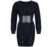 Jawbreaker Ripped Knitted Mini Dress Mini Dress black XL