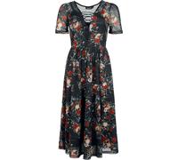 Jawbreaker Skull in Rose Mesh Dress Maxi Dress multicolour S