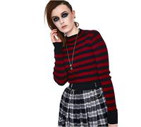 Jawbreaker Sweater -L- Menace Red and Black Stripe Red