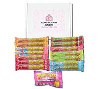 Jawbreaker Sweets Selection Box - 15 Packs | 7 Flavours - Retro Sweets Gift Box | Total 84 Candy Balls with Bubblegum Center and Different Fruity Flavours | Halloween Hamper and Birthday Gifts