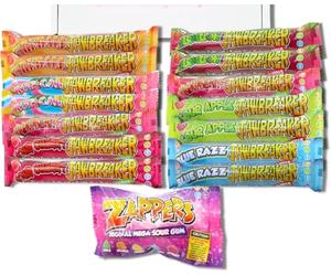 Jawbreaker Sweets Selection Box 15 Packs | Retro Sweets Gift Box | Candy Balls with Bubblegum Center and Different Fruity Flavours Halloween Christmas Stocking Filler| Traditional UK Candy