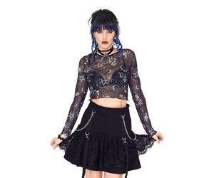 Jawbreaker Tarot Mesh Top (Black)