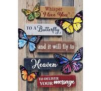 Jawecci Inspiration Diamond Painting Kits, 5D DIY Diamond Painting Butterfly Kits for Adults Beginners, Full Drill Round Diamond Art Dots Craft Set Gifts 30X40cm