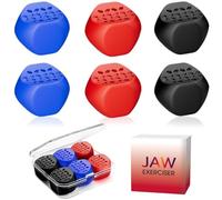 Jawline Exerciser, Powerful Jaw Trainer, 3 Different Resistance Levels, Double Chin Reducer Eliminator, Define Your Jawline, Look younger, Silicone material is safer(6 Pcs)