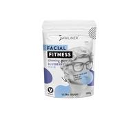 JAWLINER® Jawline Gum - Hard Chewing Gum for Jawline Exercise - 2-Month Pack - Jaw Gum for a Chiseled Jawline, Facial Fitness Chewing Gum, 10 X Stronger Gum (1 count (Pack of 1), Blueberry Ice)