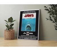 Jaws (1975) 02 Classic Movie Canvas Wall Art Image Home Decor Artworks Ready To Hang Canvas Different Sizes