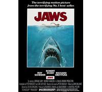 Jaws 1975 Vintage, Retro Movie Poster Print in A0-A1-A2-A3-A4-MAXI sizes