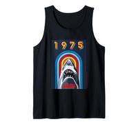 Jaws 2025 1975 Retro Shark Design Tank Top
