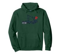 Jaws 2025 Bite Me Shark Art Pullover Hoodie
