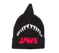 Jaws 3D Fin Knitted Beanie Hat Black/Charcoal