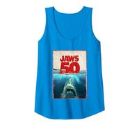 Jaws 50 Jaws 2025 Celebration Classic Tank Top, Women, Sapphire Blue, X-Large