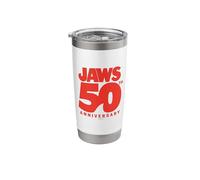 Jaws 50th Anniversary Bold Logo Shark Fin Stainless Steel Insulated Tumbler
