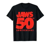 Jaws 50th Anniversary Bold Logo Shark Fin T-Shirt