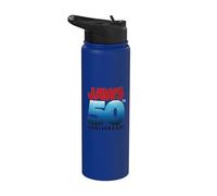Jaws 50th Anniversary Logo Gradient Stainless Steel Insulated Water Bottle