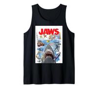 Jaws 50th Anniversary Poster Amity Island Collage 2-Sided Tank Top