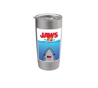 Jaws 50th Anniversary Poster Cartoon Style Front & Back Stainless Steel Insulated Tumbler
