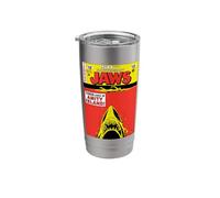 Jaws 50th Anniversary Poster Comic Book Style Front & Back Stainless Steel Insulated Tumbler
