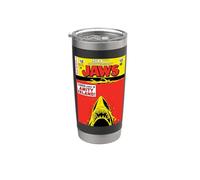 Jaws 50th Anniversary Poster Comic Book Style Front & Back Stainless Steel Insulated Tumbler