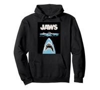 Jaws 50th Anniversary Poster Dark Water Front & Back Pullover Hoodie