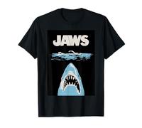 Jaws 50th Anniversary Poster Dark Water Front & Back T-Shirt