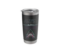 Jaws 50th Anniversary Poster Line Art Front & Back Stainless Steel Insulated Tumbler