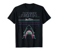 Jaws 50th Anniversary Poster Line Art Front & Back T-Shirt