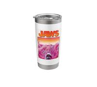 Jaws 50th Anniversary Poster Psychedelic Terror 2-Sided Stainless Steel Insulated Tumbler