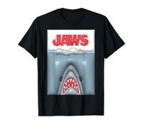 Jaws 50th Anniversary Poster Puff Art Style Front & Back T-Shirt