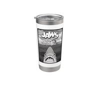 Jaws 50th Anniversary Poster Rubber Hose Animation 2-Sided Stainless Steel Insulated Tumbler