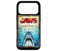 Jaws 50th Anniversary Poster Stained Glass Front & Back Case for iPhone 17 Pro Max