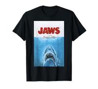 Jaws 50th Anniversary Poster Textured Style Front & Back T-Shirt