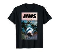 Jaws 50th Anniversary Poster Tropical Island Front & Back T-Shirt